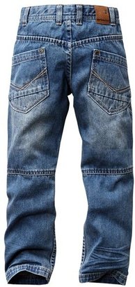 Vertbaudet Perfect Fit Boy's Straight-Cut Denim Jeans, Slim Fit