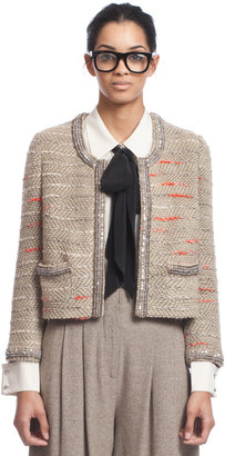 Tracy Reese Bead Trimmed Cardigan