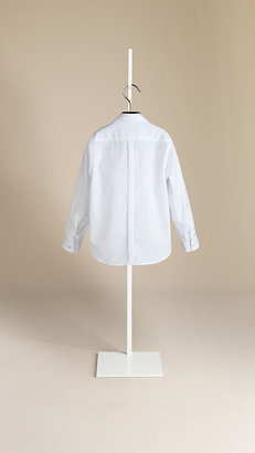 Burberry Covered Placket Cotton Shirt