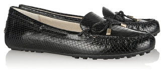 MICHAEL Michael Kors Daisy snake-effect leather loafers