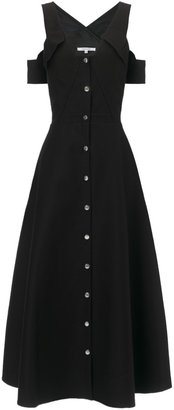 Carven Black Cotton Front Pocket Dress