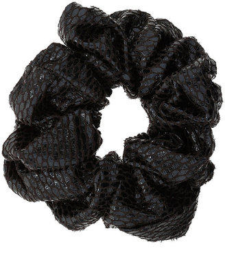 Topshop Black snake effect hair scrunchie