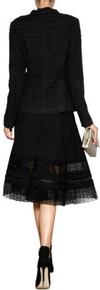Donna Karan Flared Skirt with Woven Hem Gr. 8
