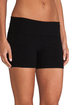 So Low SOLOW Fold Over Yoga Shorts