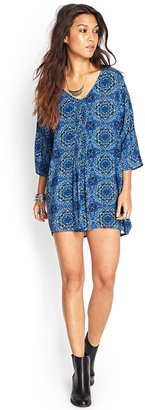 Forever 21 Pleated Ornate Tunic