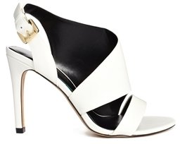 Aldo Erilan Asymmetric Heeled Sandals - White