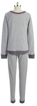 Kensie Patterned Two Piece Pajama Set