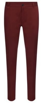 HUGO BOSS Heldor Extra Slim Fit, Cotton Pants 30R Red