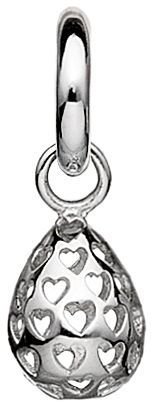 House of Fraser Story Silver Heart Drop Charm