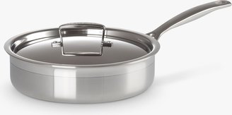 Le Creuset 3-Ply Stainless Steel Sauté Pan with Lid