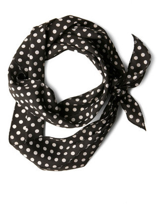 Ana Accessories Inc Bow to Stern Scarf in Black Dots