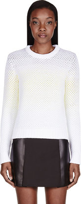 Proenza Schouler White Ombre Honeycomb Sweater