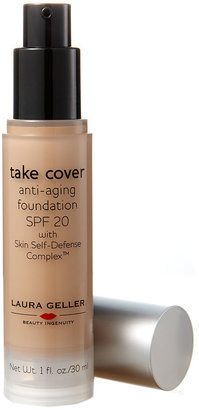 Laura Geller Take Cover Anti-Aging Foundation Broad Spectrum SPF 20 with Skin Self-Defense Complex, Medium 30 ml