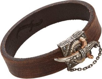 Sevan Biçakci Diamond Dagger Clasp Leather Bracelet