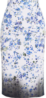 Preen by Thornton Bregazzi Joselyn floral-print cotton-blend pencil skirt