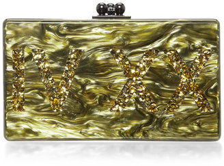 Edie Parker M'O Exclusive: Jean 420 Gllitter Acrylic Clutch