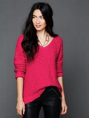 Free People Shaggy Knit Pullover