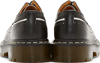 Dr. Martens Black & White Leather 5-Eye Longwing Brogues