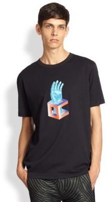 Opening Ceremony Glass-Bead Embellished Hand Tee