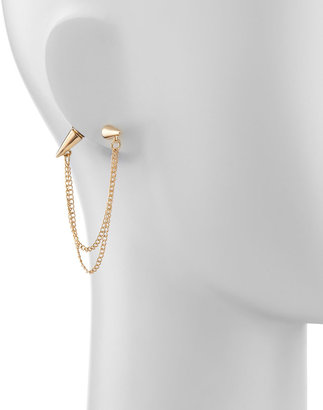 Jules Smith Designs Arrow Dagger Chain Earrings, Golden