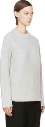 Proenza Schouler Grey Rib Knit Sweater
