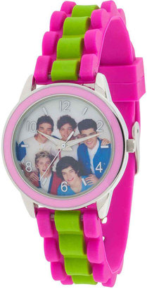JCPenney FASHION WATCHES One Direction Womens Striped Silicone Strap Watch