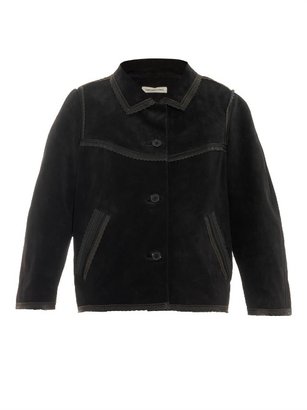 Etoile Isabel Marant Bolton contrast-trim suede jacket