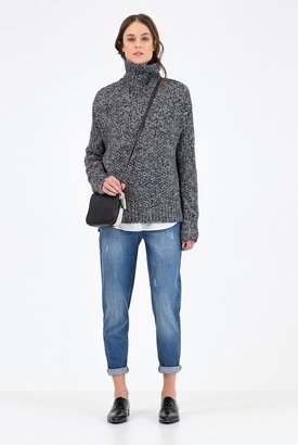 Country Road Stitch Boxy Roll Neck