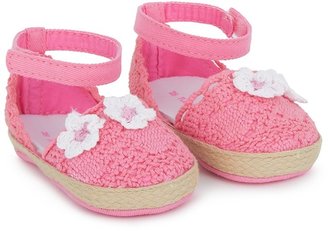Mayoral Pink Crochet Espadrille Ankle Shoes