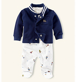 Ralph Lauren Childrenswear Layette Boys' 3-pc. Jacket Set