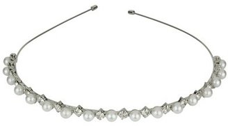 Social Gallery by Roman Pearls & Crystals Headband - Clear/White