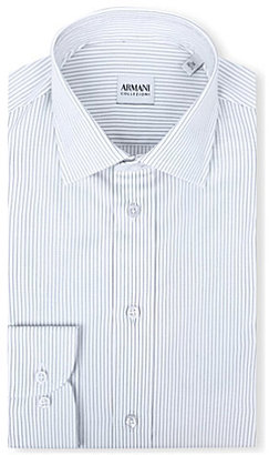 Armani Collezioni Modern-fit striped shirt - for Men