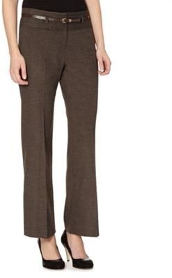 Ben de Lisi Chocolate belted trousers