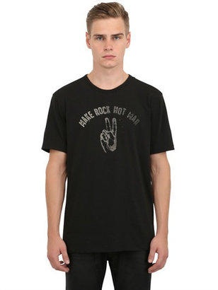 John Varvatos Peace Rocks - Make Rock Not War Cotton T-Shirt