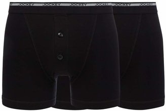 Jockey - Big And Tall Pack Of Two Black Boxers