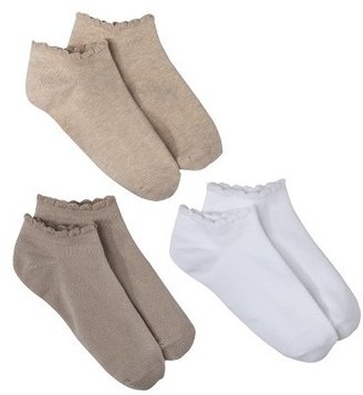 Merona Women's Low Cut Socks 3-Pack