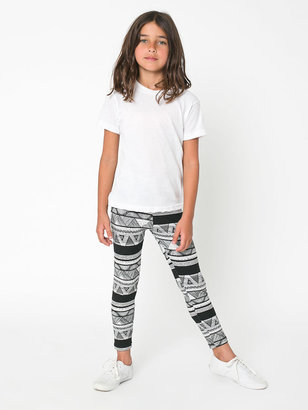 American Apparel Youth Printed Cotton Spandex Jersey Legging