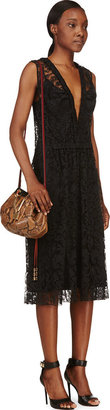 Burberry Black Lace Overlay Dress