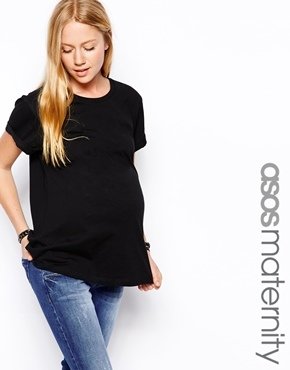 ASOS Maternity T-Shirt With Roll Sleeve