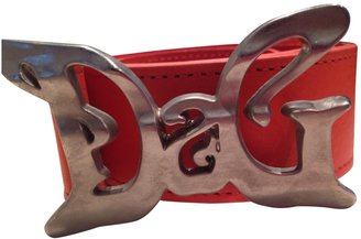 D&G 1024 D&G Orange Leather Belt