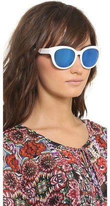 Courreges Mirrored Oversized Sunglasses