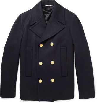 Valentino Double-Breasted Wool Peacoat