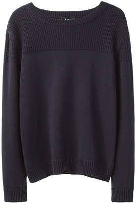 A.P.C. Contrast Knit Pullover