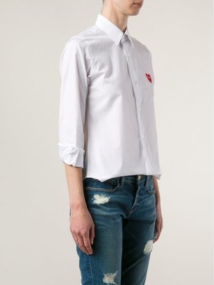 Comme des Garcons Play embroidered heart shirt