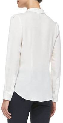 Theory Miska Double-Georgette Blouse