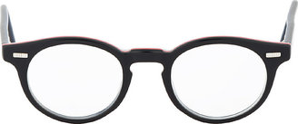 Thom Browne Black TB-404 Signature Stripe Glasses