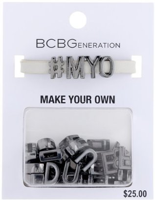 BCBGeneration Hematite Grey Build Your Own Identification Bracelet, 8"
