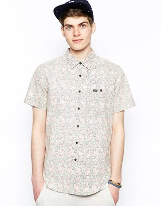 RVCA Hey Shirt with Short Sleeves - White