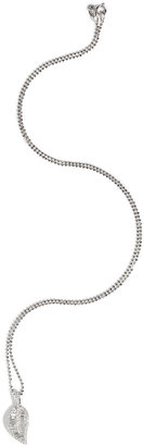 Anita Ko 18kt White Gold Leaf Pendant Necklace with Diamonds