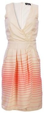 Ayarisa Multicoloured wrap belted sleeveless lizzie dress